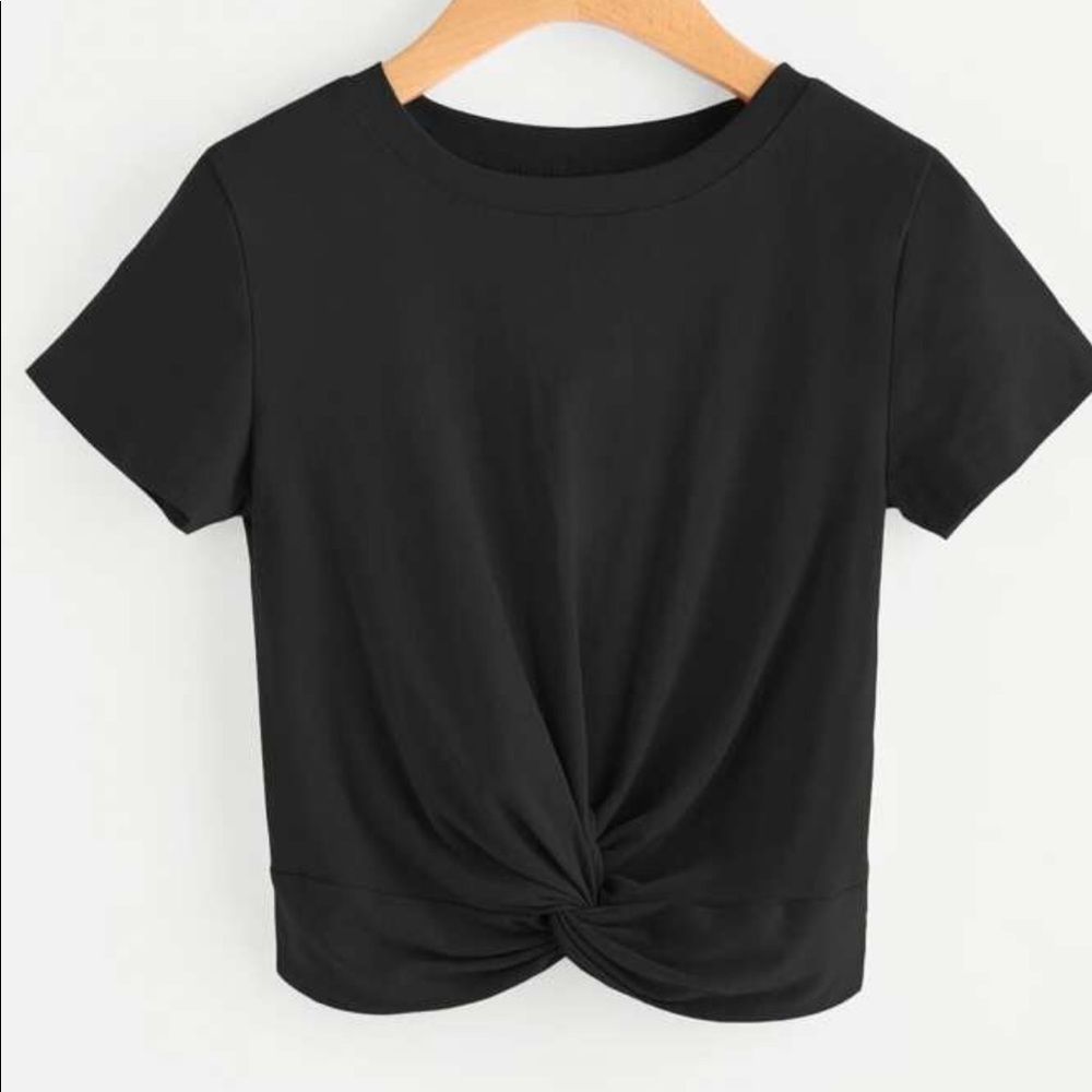 Black crop top